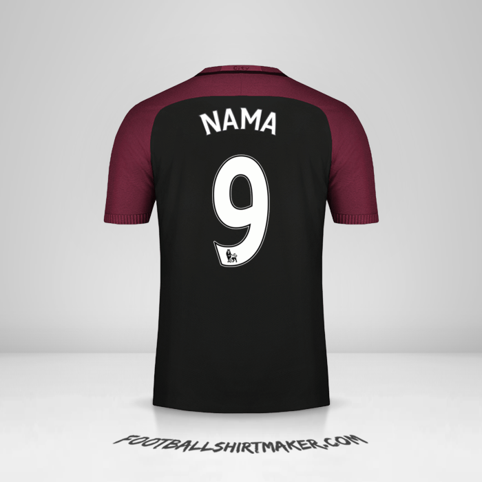 Jersey Manchester City 2016/17 Alternatif -  nama - 9