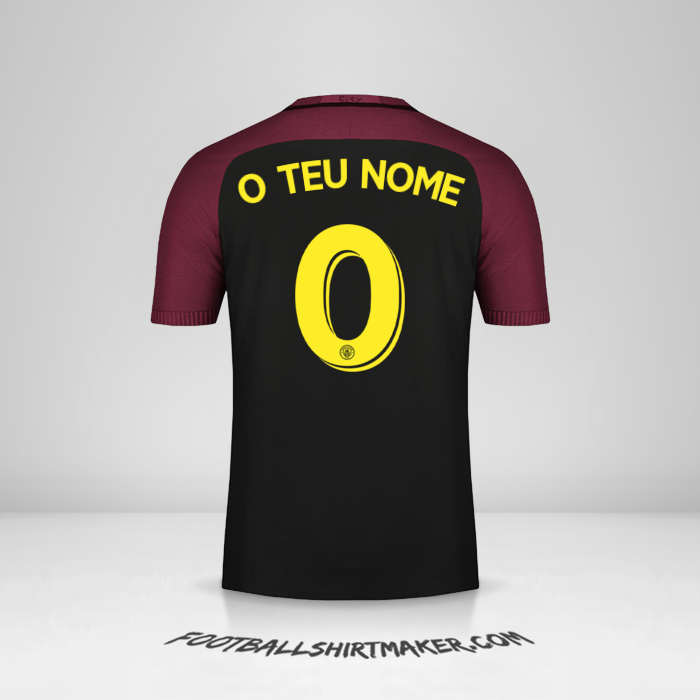Camisola Manchester City Cup 2016/17 II -  o teu nome - 0