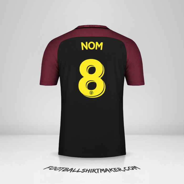 Maillot Manchester City Cup 2016/17 Extérieur -  nom - 8