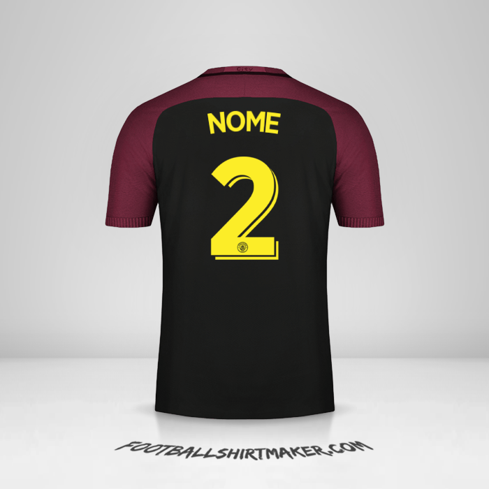 Camisa Manchester City Cup 2016/17 Alternativa -  nome - 2