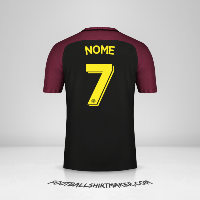 Maglia Manchester City Cup 2016/17 Seconda -  nome - 7