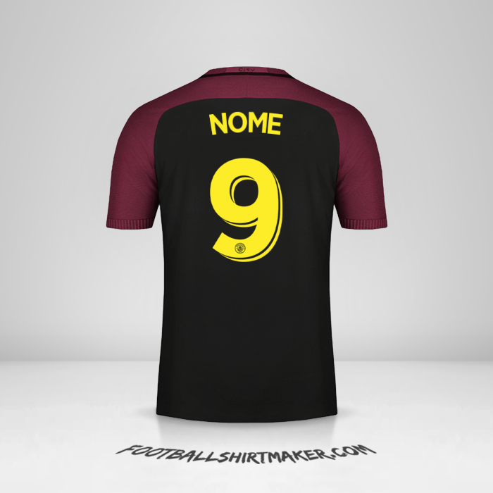 Maglia Manchester City Cup 2016/17 Seconda -  nome - 9