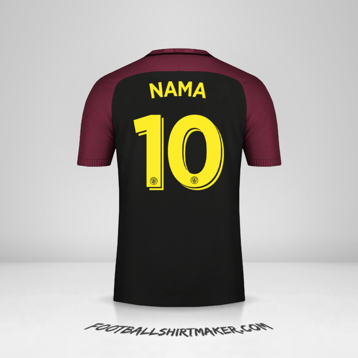 Jersey Manchester City Cup 2016/17 Alternatif -  nama - 10