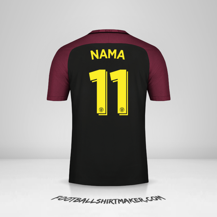 Jersey Manchester City Cup 2016/17 Alternatif -  nama - 11