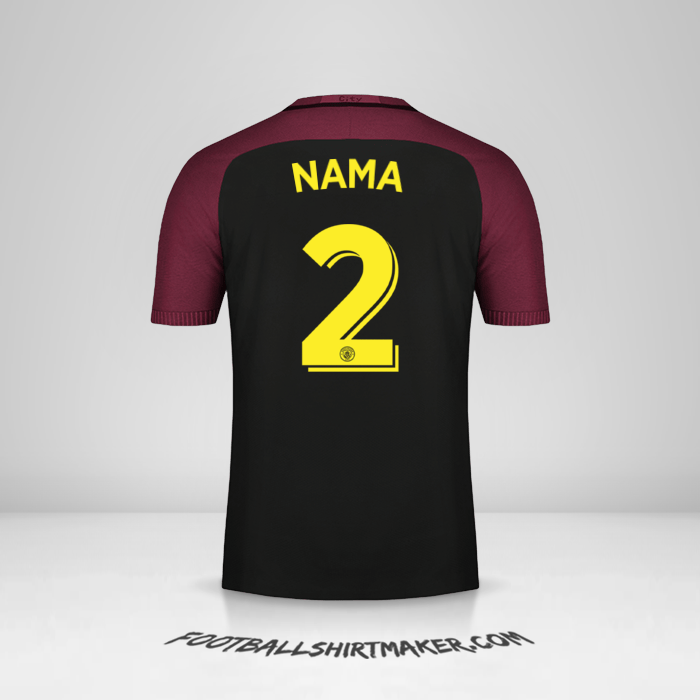 Jersey Manchester City Cup 2016/17 Alternatif -  nama - 2