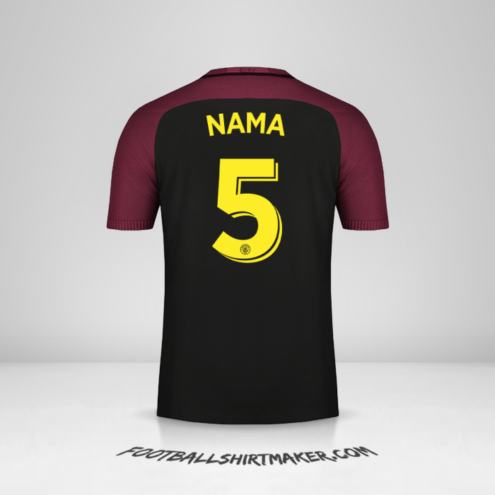 Jersey Manchester City Cup 2016/17 Alternatif -  nama - 5
