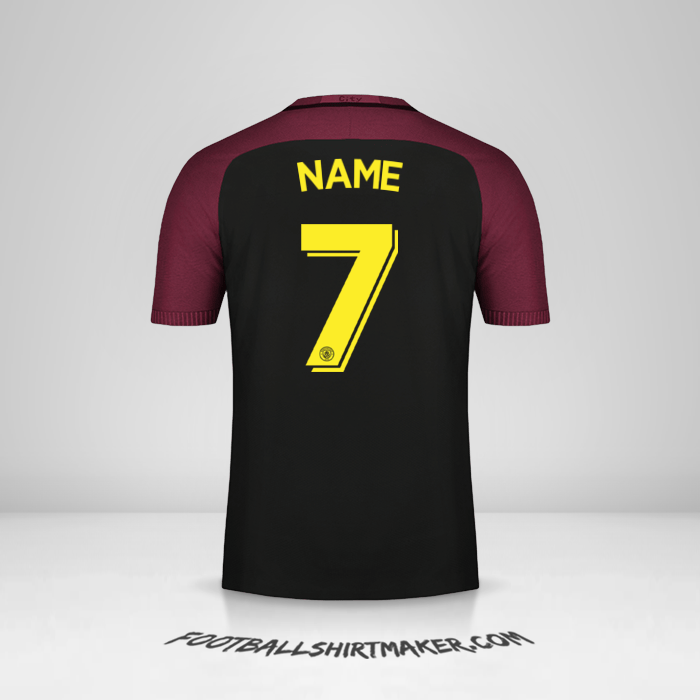 Shirt Manchester City Cup 2016/17 Away -  name - 7