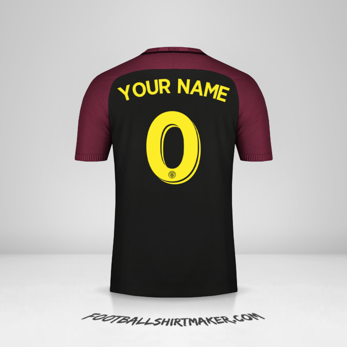 Shirt Manchester City Cup 2016/17 II -  your name - 0
