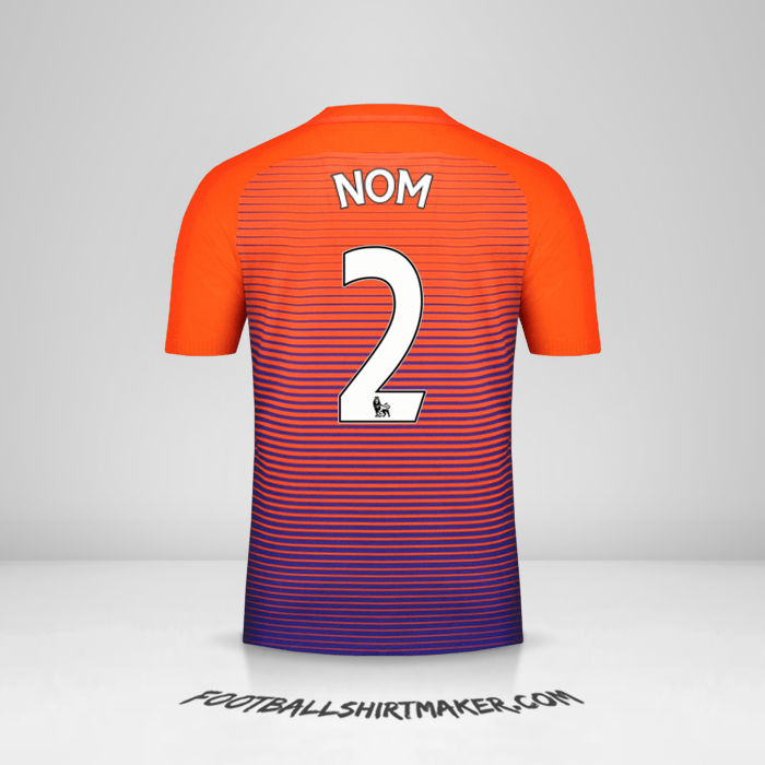 Maillot Manchester City 2016/17 Troisième -  nom - 2