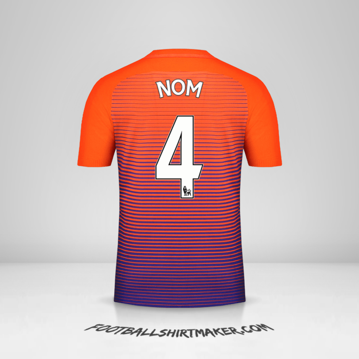 Maillot Manchester City 2016/17 Troisième -  nom - 4