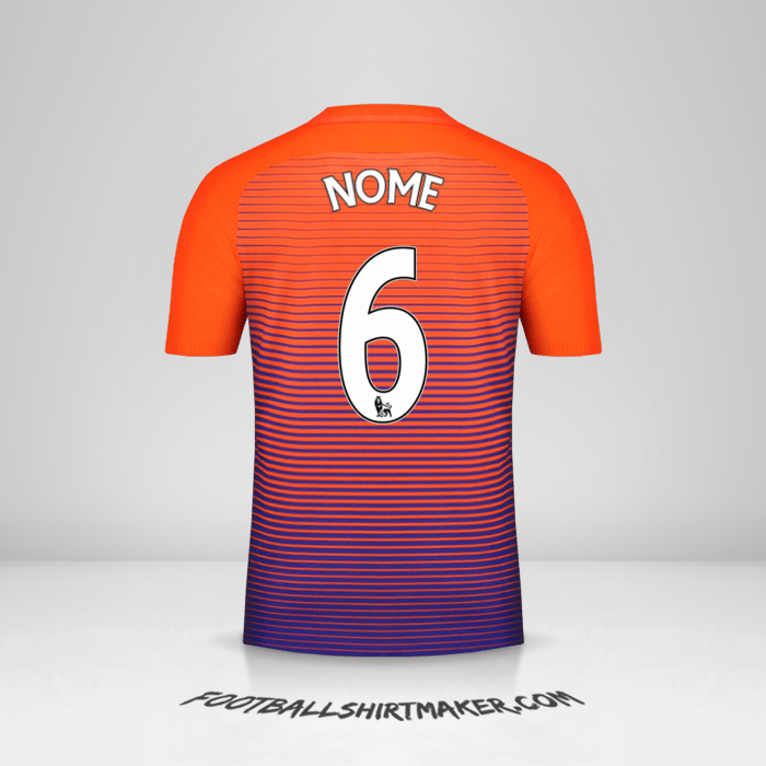Camisa Manchester City 2016/17 Terceira -  nome - 6