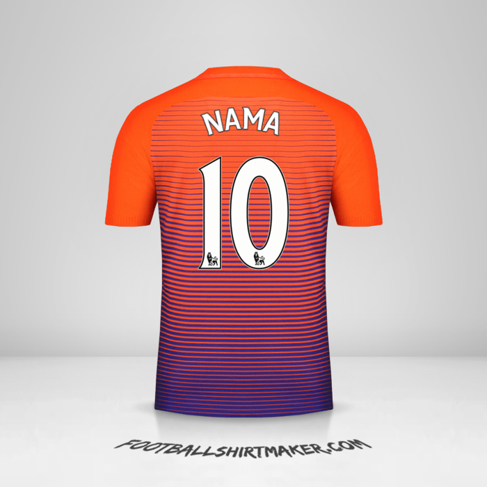 Jersey Manchester City 2016/17 Ketiga -  nama - 10