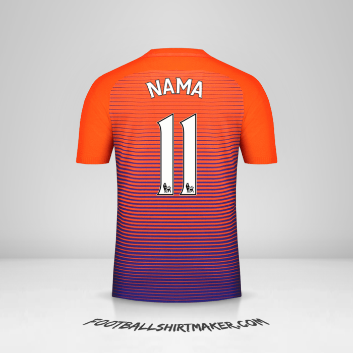 Jersey Manchester City 2016/17 Ketiga -  nama - 11