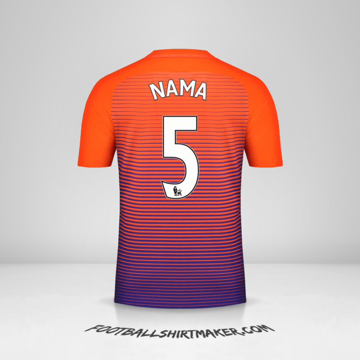 Jersey Manchester City 2016/17 Ketiga -  nama - 5