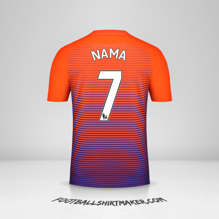 Jersey Manchester City 2016/17 Ketiga -  nama - 7