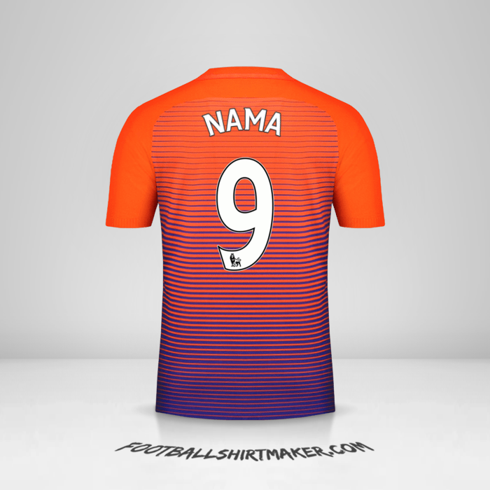 Jersey Manchester City 2016/17 Ketiga -  nama - 9