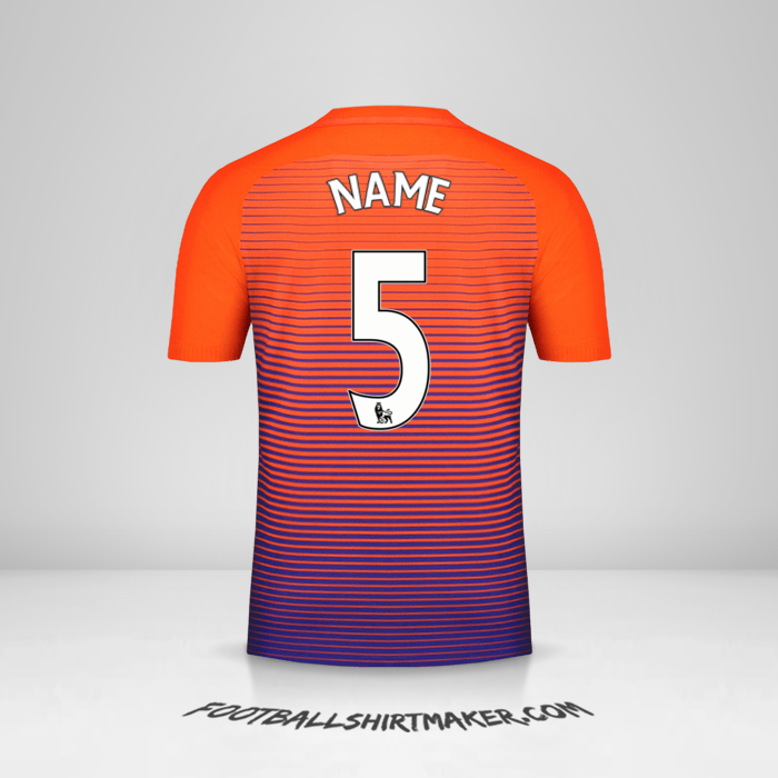 Shirt Manchester City 2016/17 Third -  name - 5