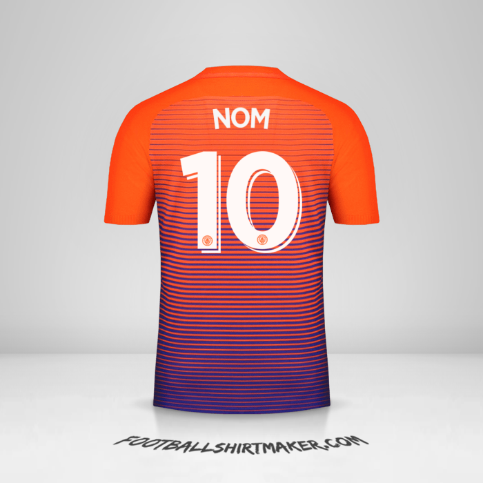 Maillot Manchester City Cup 2016/17 Troisième -  nom - 10