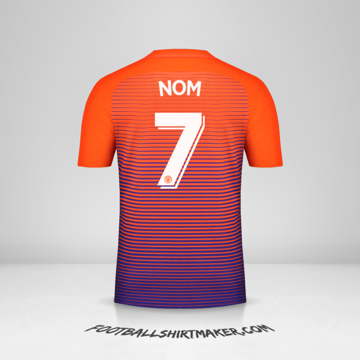 Maillot Manchester City Cup 2016/17 Troisième -  nom - 7