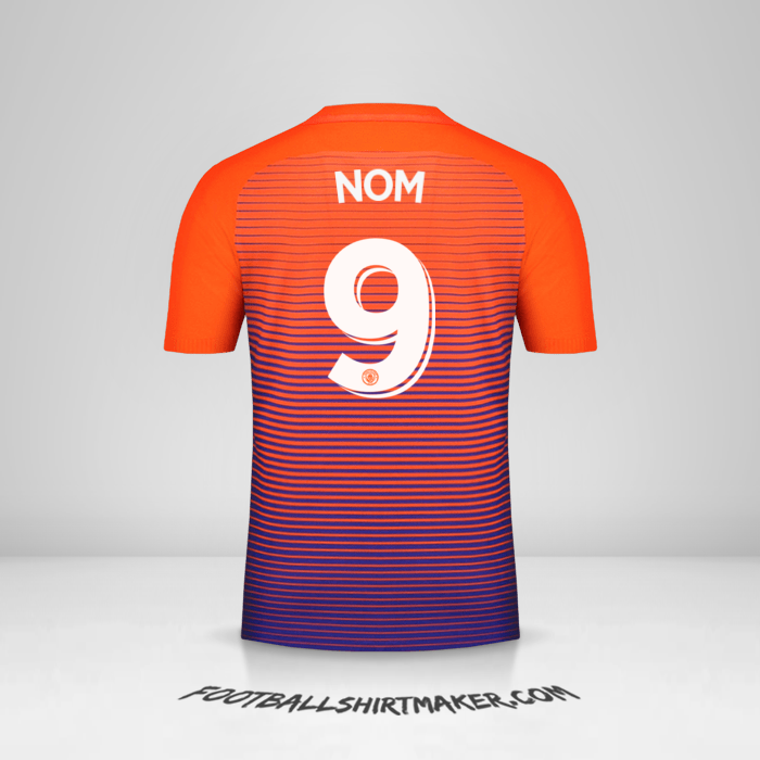 Maillot Manchester City Cup 2016/17 Troisième -  nom - 9