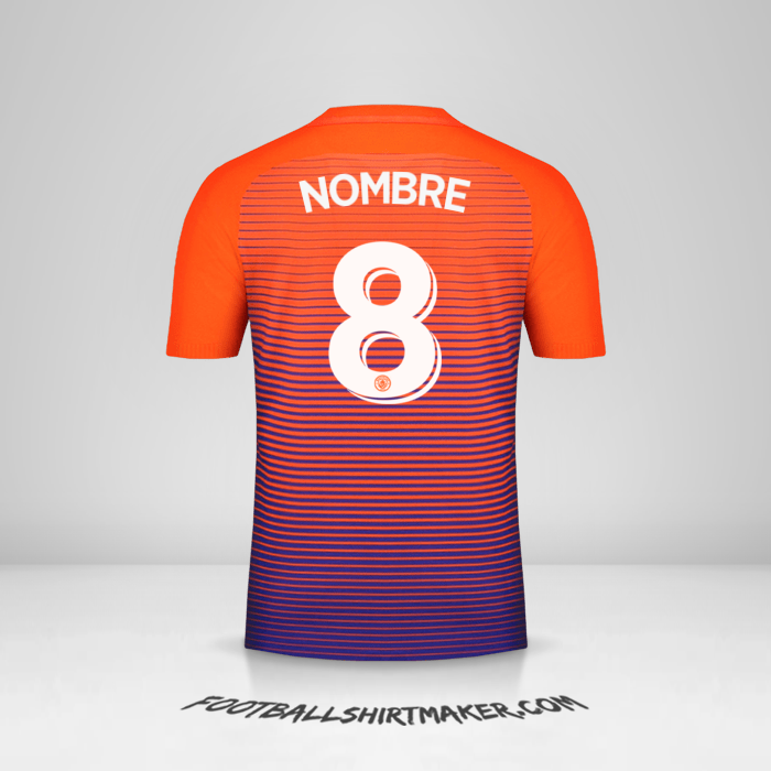 Jersey Manchester City Cup 2016/17 Tercera -  nombre - 8