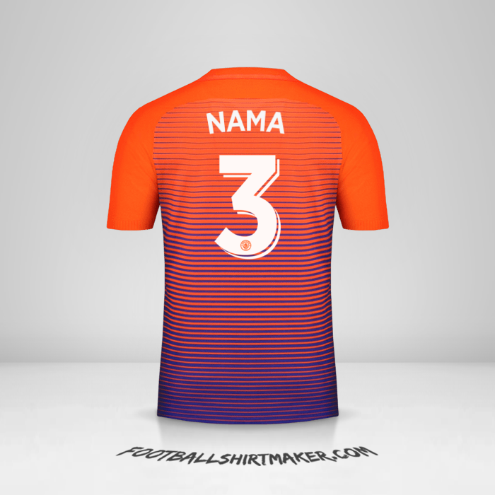 Jersey Manchester City Cup 2016/17 Ketiga -  nama - 3
