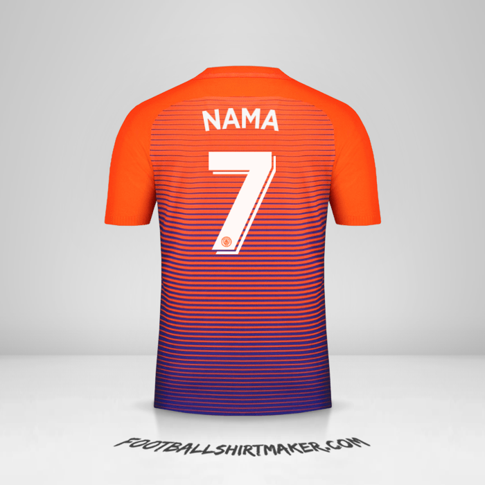 Jersey Manchester City Cup 2016/17 Ketiga -  nama - 7