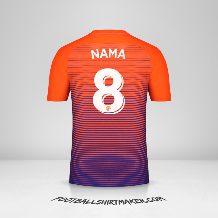 Jersey Manchester City Cup 2016/17 Ketiga -  nama - 8