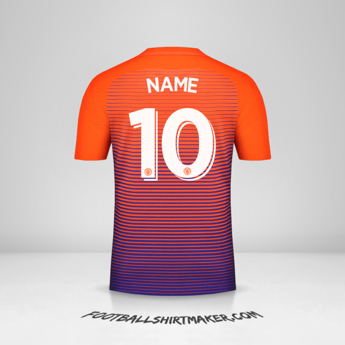 Jersey Manchester City Cup 2016/17 Third -  name - 10