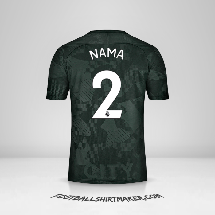 Jersey Manchester City 2017/18 Ketiga -  nama - 2