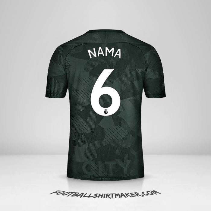 Jersey Manchester City 2017/18 Ketiga -  nama - 6