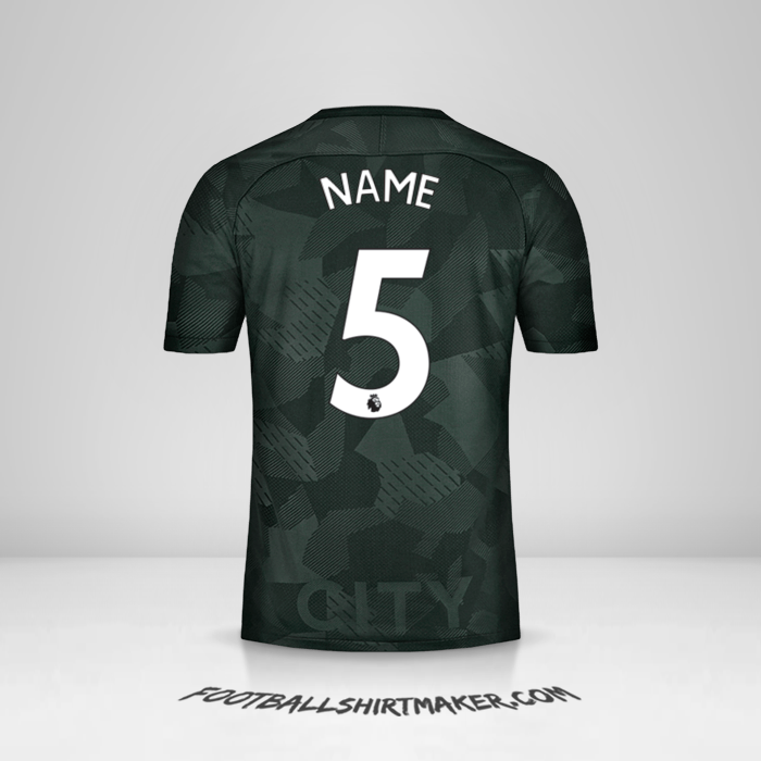Shirt Manchester City 2017/18 Third -  name - 5