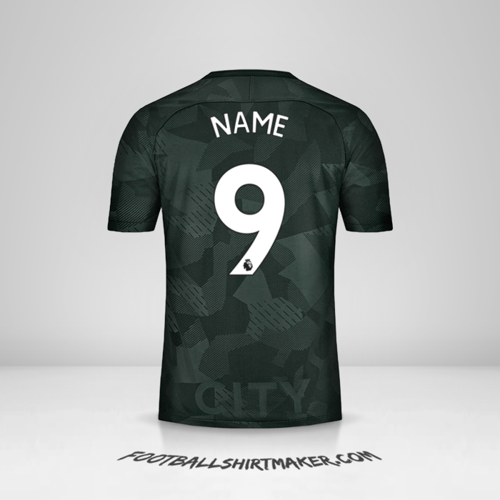 Shirt Manchester City 2017/18 Third -  name - 9