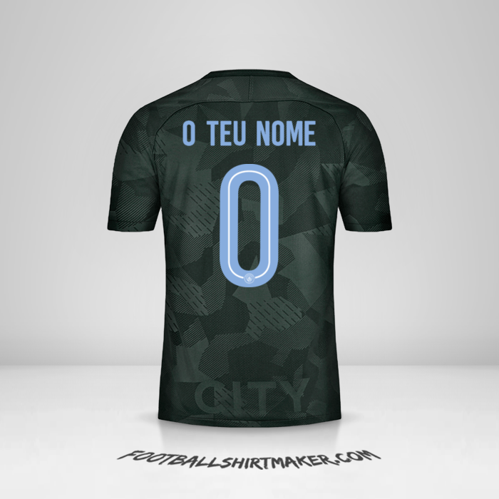 Camisola Manchester City Cup 2017/18 III -  o teu nome - 0