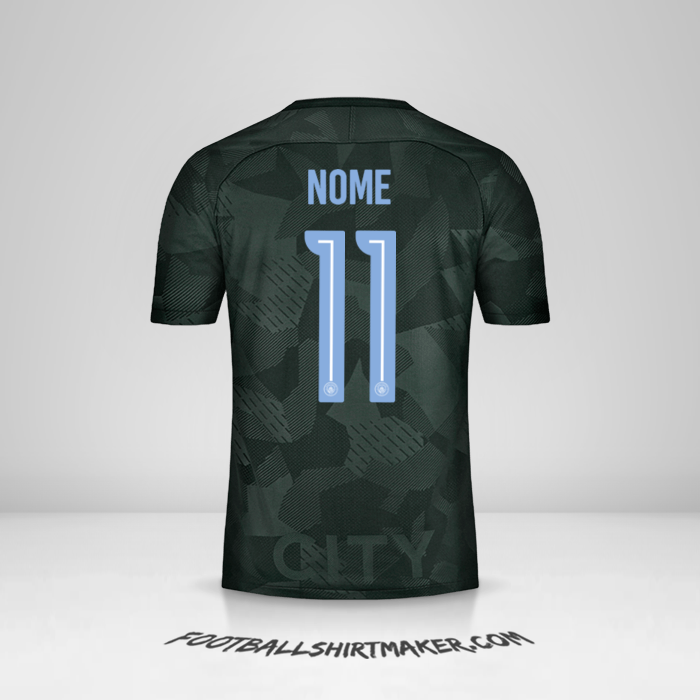 Maglia Manchester City Cup 2017/18 Terza -  nome - 11