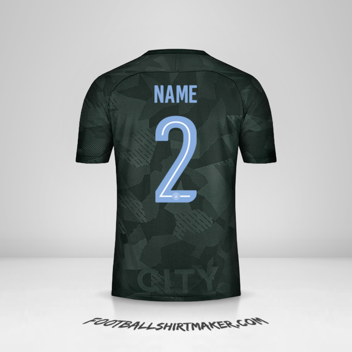 Shirt Manchester City Cup 2017/18 Third -  name - 2