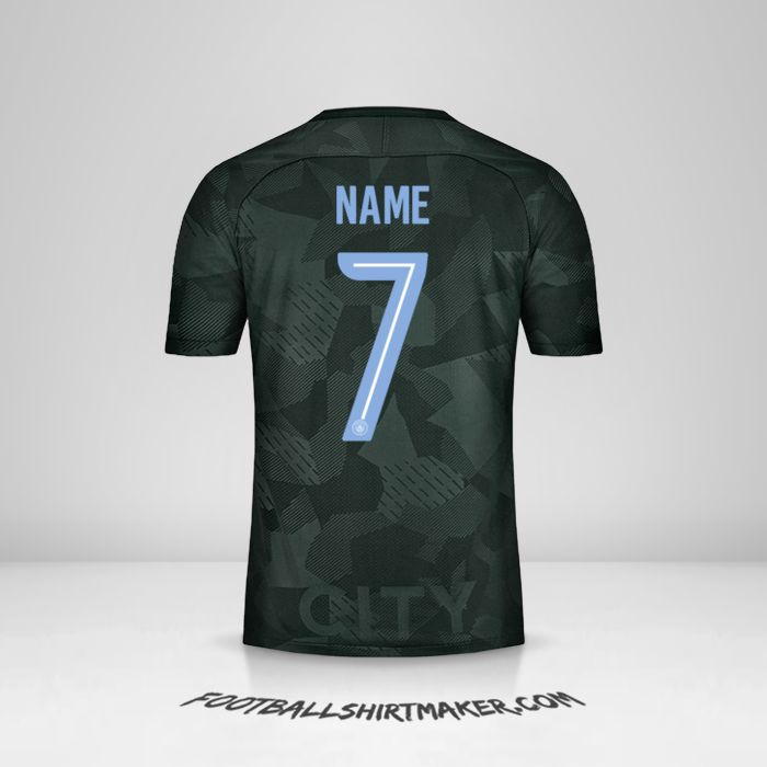 Jersey Manchester City Cup 2017/18 Third -  name - 7
