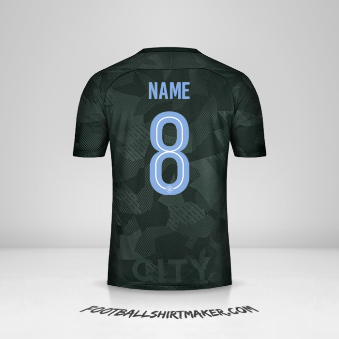Shirt Manchester City Cup 2017/18 Third -  name - 8