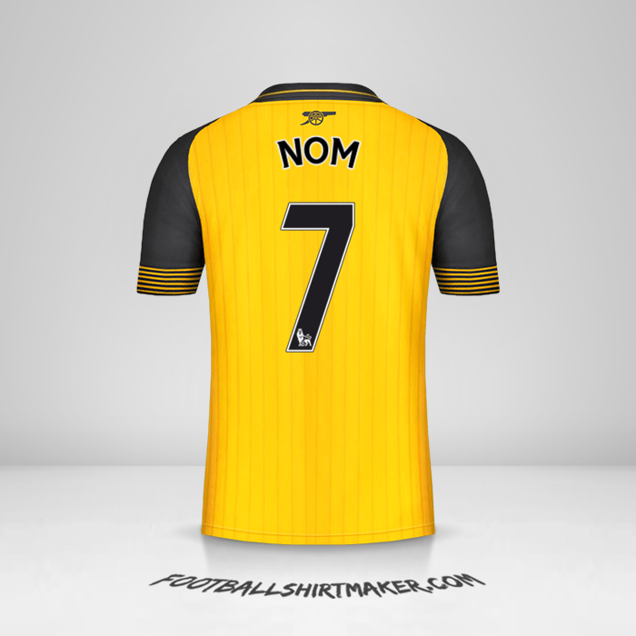 Maillot Arsenal 2016/17 Extérieur -  nom - 7