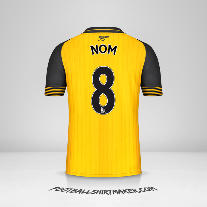 Maillot Arsenal 2016/17 Extérieur -  nom - 8