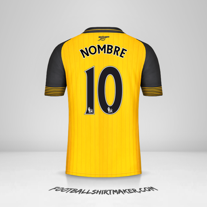 Camiseta Arsenal 2016/17 Visita -  nombre - 10