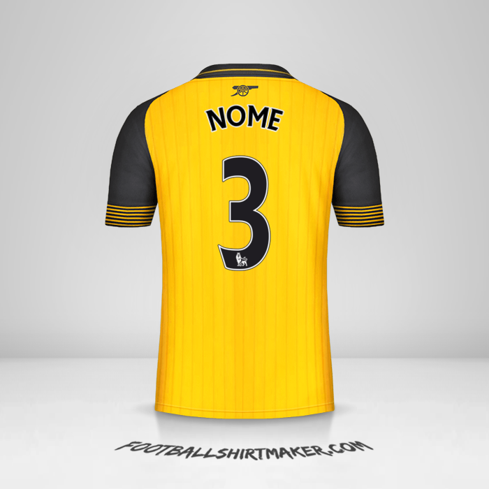 Maglia Arsenal 2016/17 Seconda -  nome - 3