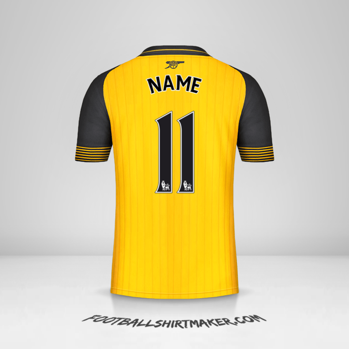 Trikot Arsenal 2016/17 Auswärts -  name - 11