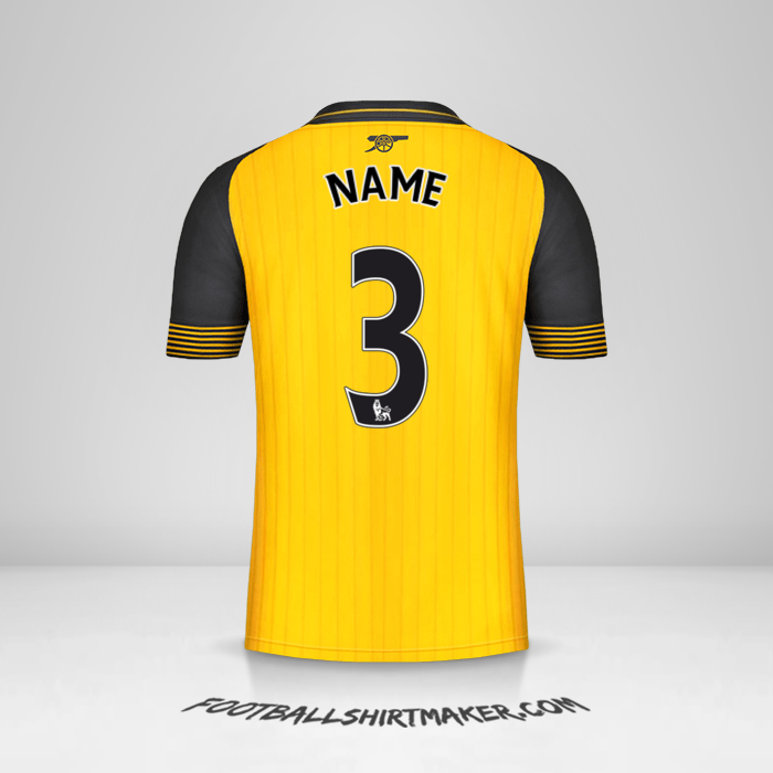 Jersey Arsenal 2016/17 Away -  name - 3