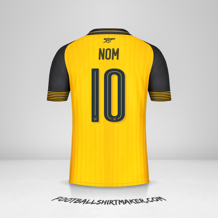 Maillot Arsenal Cup 2016/17 Extérieur -  nom - 10