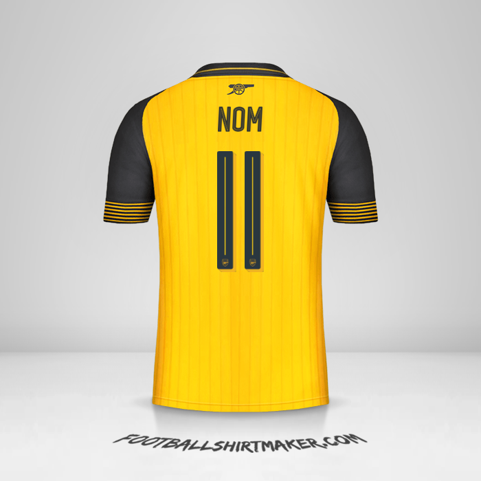 Maillot Arsenal Cup 2016/17 Extérieur -  nom - 11