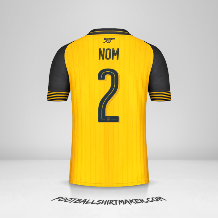 Maillot Arsenal Cup 2016/17 Extérieur -  nom - 2