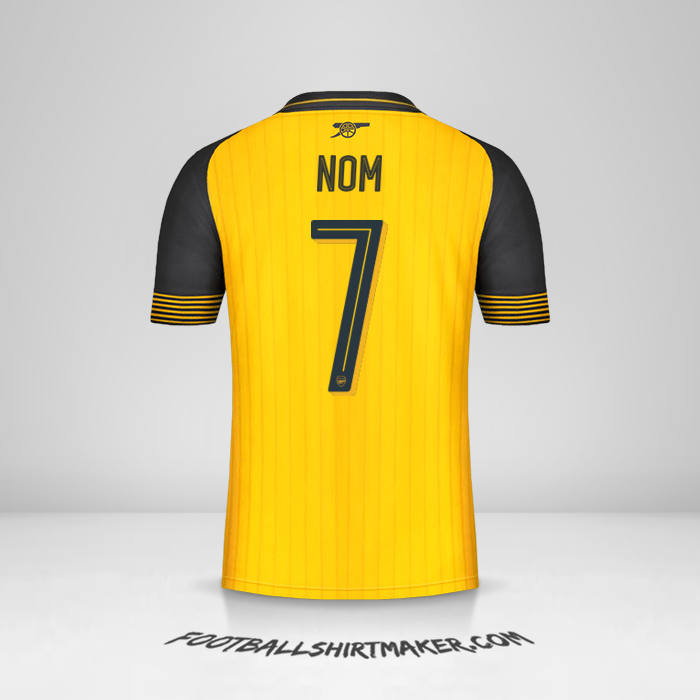 Maillot Arsenal Cup 2016/17 Extérieur -  nom - 7