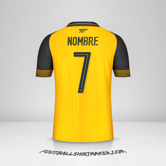 Camiseta Arsenal Cup 2016/17 Visita -  nombre - 7
