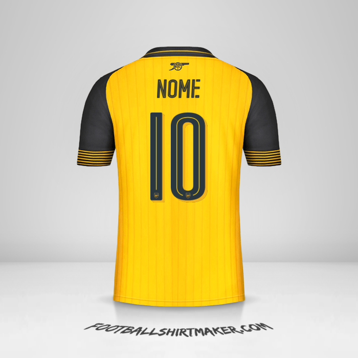 Maglia Arsenal Cup 2016/17 Seconda -  nome - 10